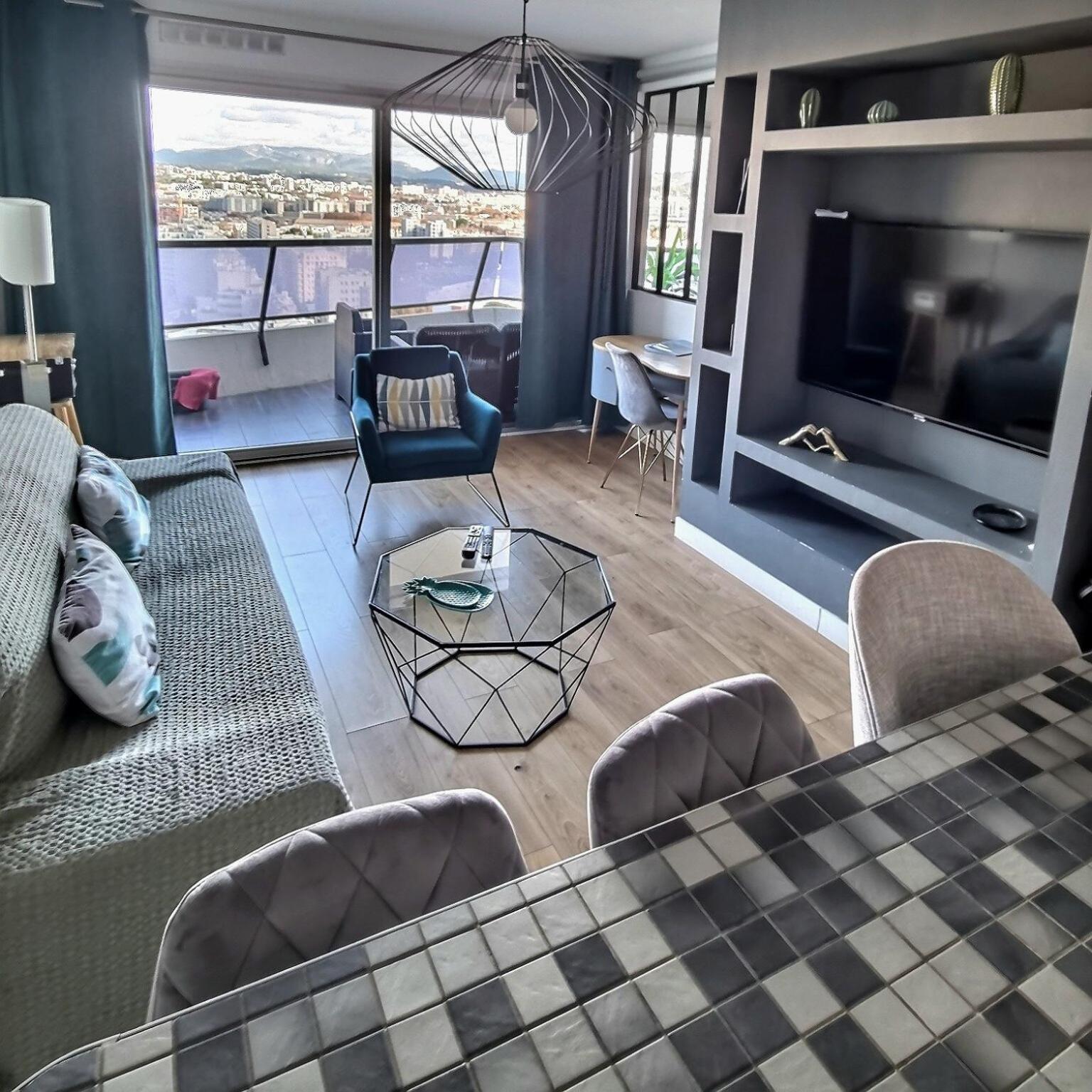 Appartement T2 Prado Chanot Plage Марсилия Екстериор снимка